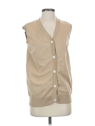 Pre-owned Unbranded Sweater Vest In Brown