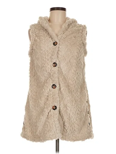 Pre-owned Unbranded Sweater Vest In Brown
