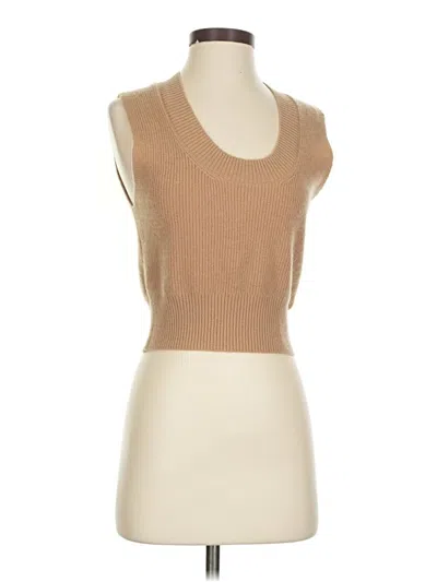 Pre-owned Unbranded Sweater Vest In Brown