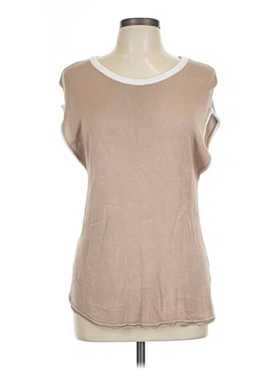 Pre-owned Unbranded Sweater Vest In Brown