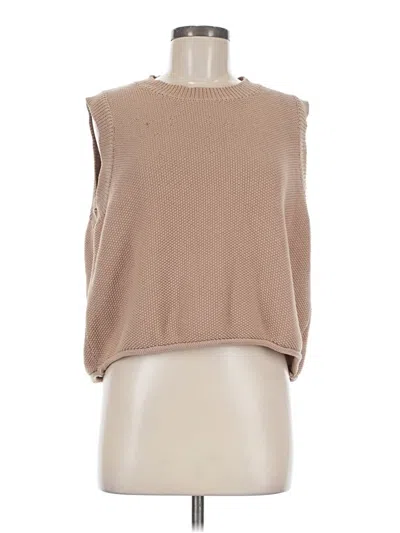 Pre-owned Unbranded Sweater Vest In Brown