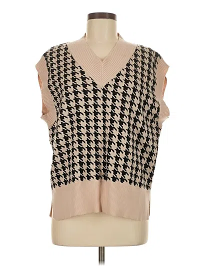 Pre-owned Unbranded Sweater Vest In Brown