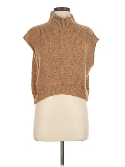 Pre-owned Unbranded Sweater Vest In Brown