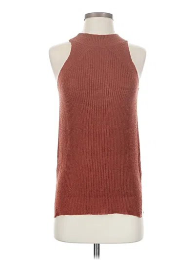 Pre-owned Unbranded Sweater Vest In Brown