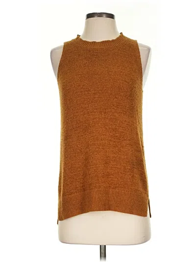 Pre-owned Unbranded Sweater Vest In Brown