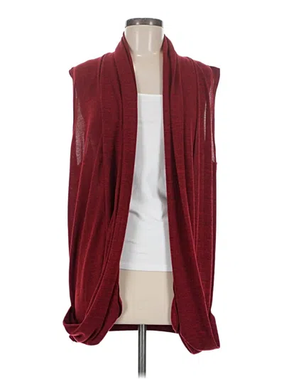 Pre-owned Unbranded Sweater Vest In Burgundy