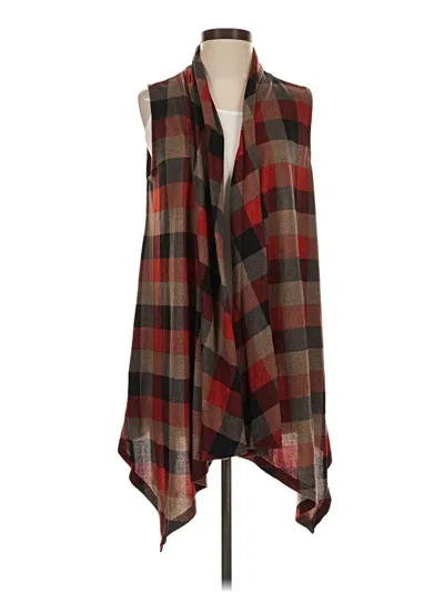 Pre-owned Unbranded Sweater Vest In Burgundy