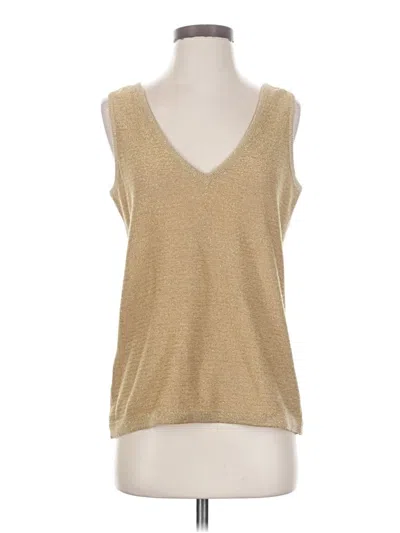 Pre-owned Unbranded Sweater Vest In Gold