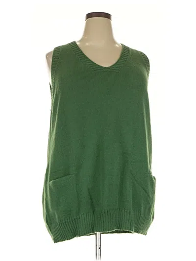 Pre-owned Unbranded Sweater Vest In Green