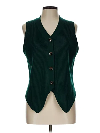 Pre-owned Unbranded Sweater Vest In Green
