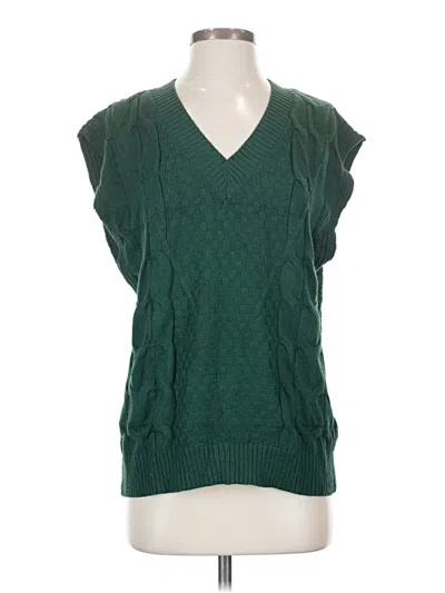 Pre-owned Unbranded Sweater Vest In Green