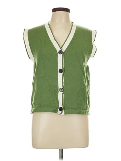 Pre-owned Unbranded Sweater Vest In Green