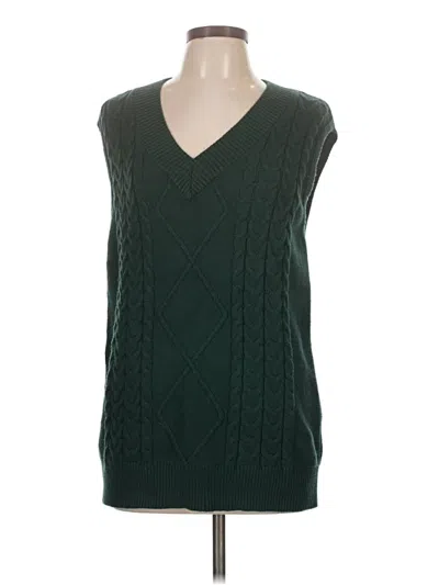 Pre-owned Unbranded Sweater Vest In Green