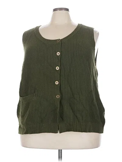 Pre-owned Unbranded Sweater Vest In Green
