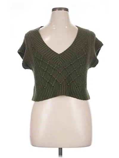 Pre-owned Unbranded Sweater Vest In Green
