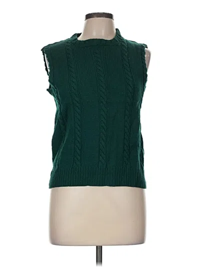 Pre-owned Unbranded Sweater Vest In Green