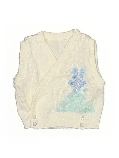 Pre-owned Unbranded Babies' Sweater Vest In Ivory