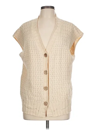 Pre-owned Unbranded Sweater Vest In Ivory