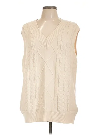 Pre-owned Unbranded Sweater Vest In Ivory
