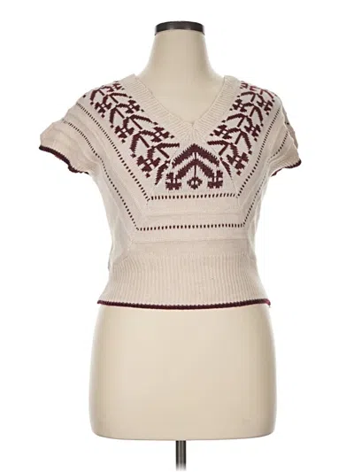 Pre-owned Unbranded Sweater Vest In Ivory