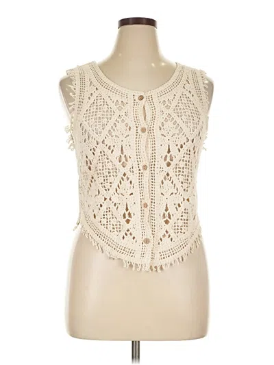 Pre-owned Unbranded Sweater Vest In Ivory