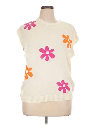 Pre-owned Unbranded Sweater Vest In Ivory