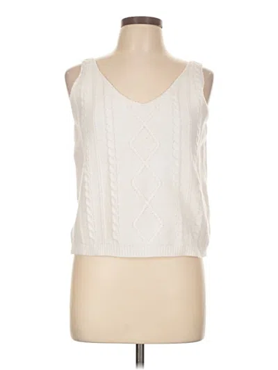 Pre-owned Unbranded Sweater Vest In Ivory