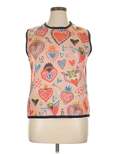 Pre-owned Unbranded Sweater Vest In Orange