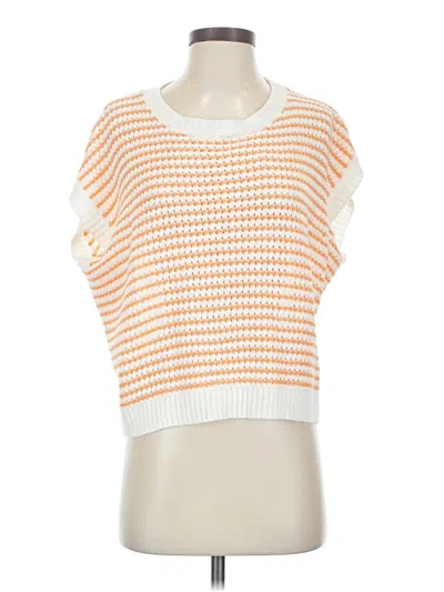 Pre-owned Unbranded Sweater Vest In Orange