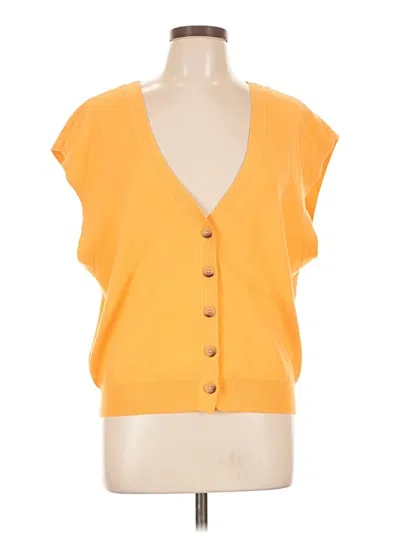 Pre-owned Unbranded Sweater Vest In Orange
