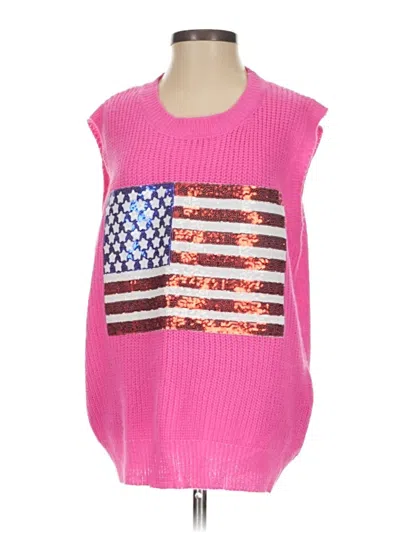 Pre-owned Unbranded Sweater Vest In Pink
