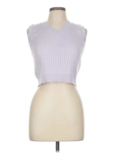 Pre-owned Unbranded Sweater Vest In Purple