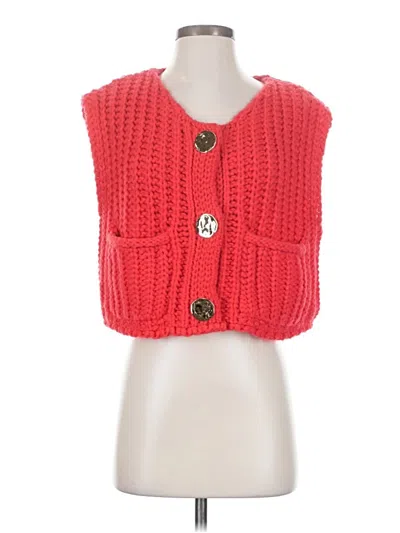 Pre-owned Unbranded Sweater Vest In Red