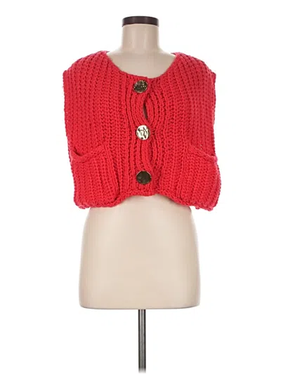 Pre-owned Unbranded Sweater Vest In Red