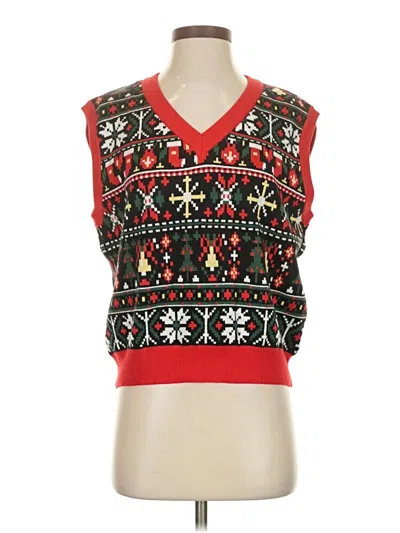 Pre-owned Unbranded Sweater Vest In Red