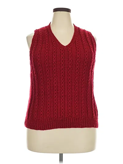 Pre-owned Unbranded Sweater Vest In Red