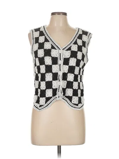 Pre-owned Unbranded Sweater Vest In Silver