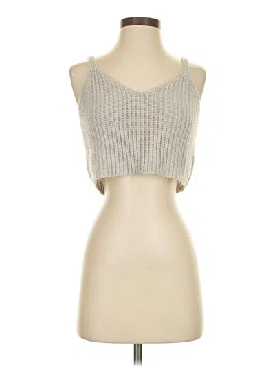 Pre-owned Unbranded Sweater Vest In Silver