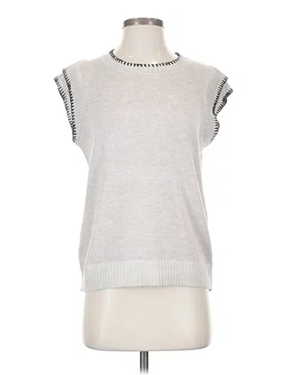 Pre-owned Unbranded Sweater Vest In Silver