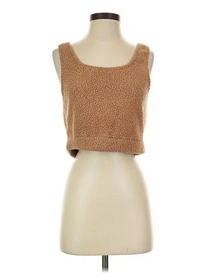 Pre-owned Unbranded Sweater Vest In Tan