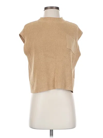 Pre-owned Unbranded Sweater Vest In Tan