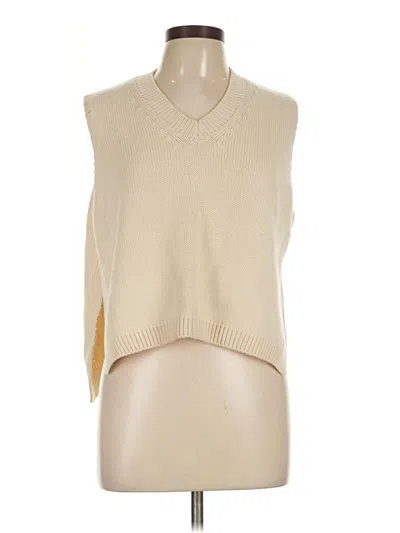 Pre-owned Unbranded Sweater Vest In Tan