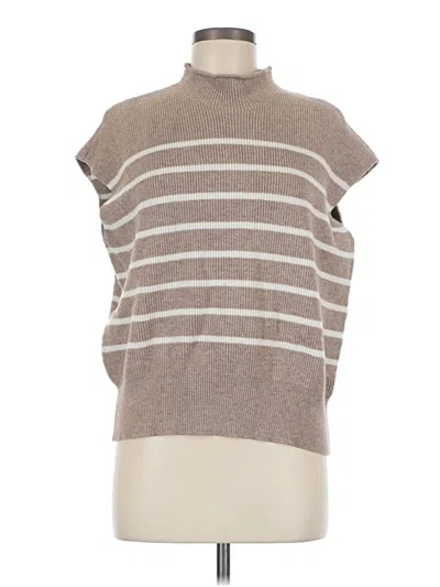 Pre-owned Unbranded Sweater Vest In Tan