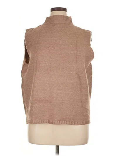 Pre-owned Unbranded Sweater Vest In Tan