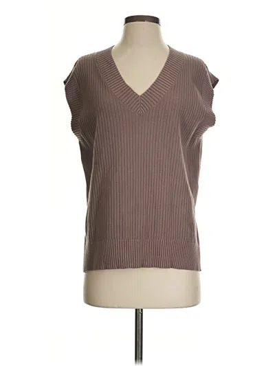 Pre-owned Unbranded Sweater Vest In Tan