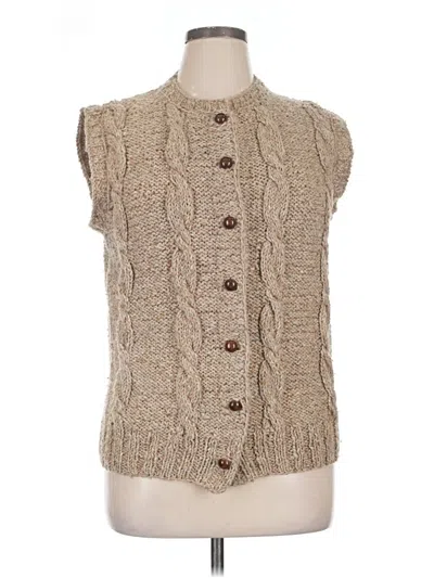 Pre-owned Unbranded Sweater Vest In Tan