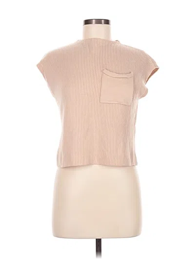 Pre-owned Unbranded Sweater Vest In Tan
