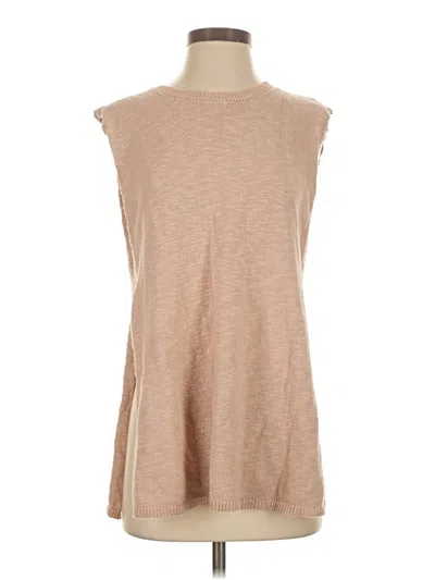 Pre-owned Unbranded Sweater Vest In Tan