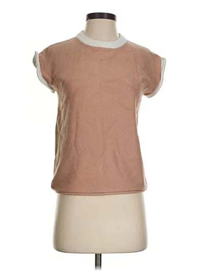 Pre-owned Unbranded Sweater Vest In Tan