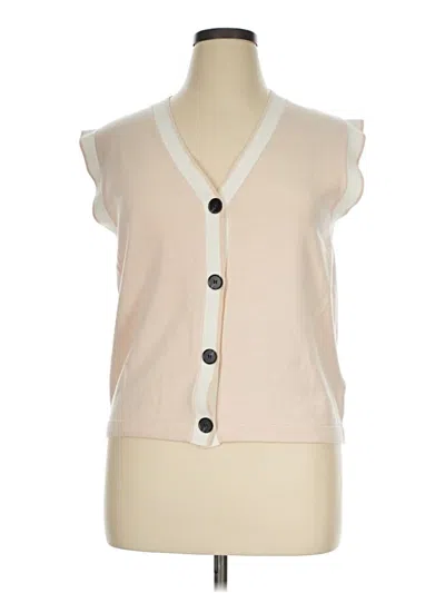 Pre-owned Unbranded Sweater Vest In Tan